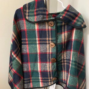Plaid Poncho